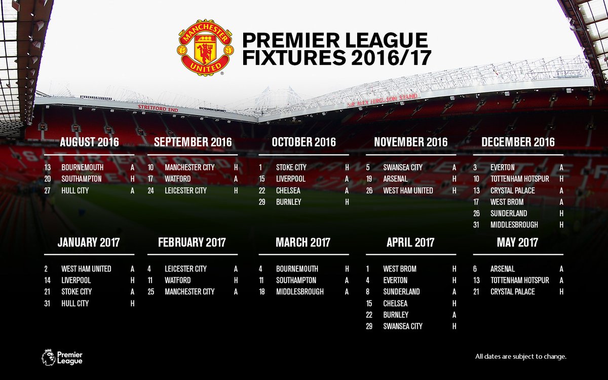 Jadwal Lengkap Pertandingan Leicester Manchester United Dan