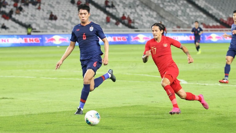 Galeri Foto Babak I Timnas Indonesia Vs Thailand, 10 September 2019