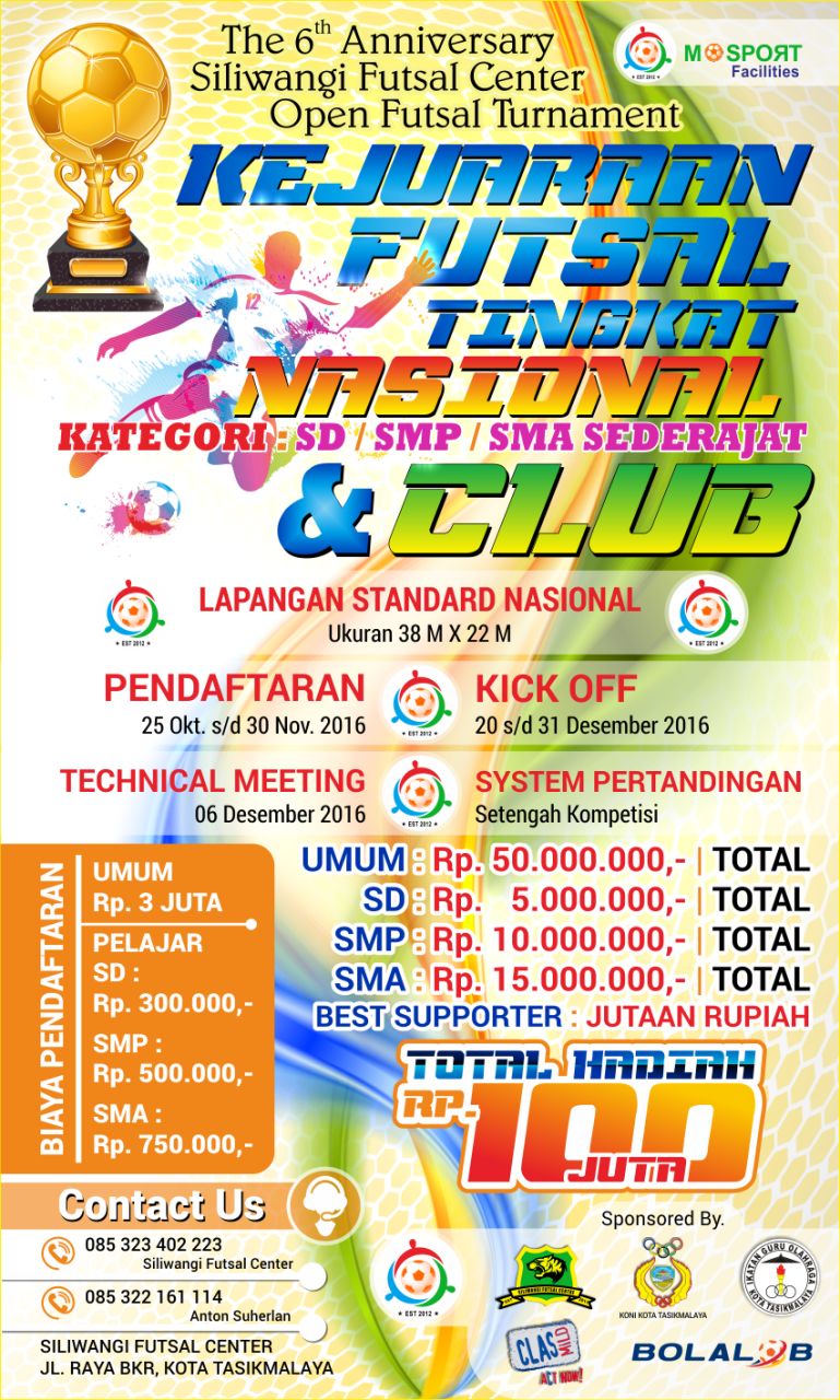 Wow Siliwangi Futsal Center Tasikmalaya Adakan Turnamen