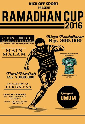 25 Inspirasi Keren Contoh Pamflet  Turnamen Sepak  Bola  