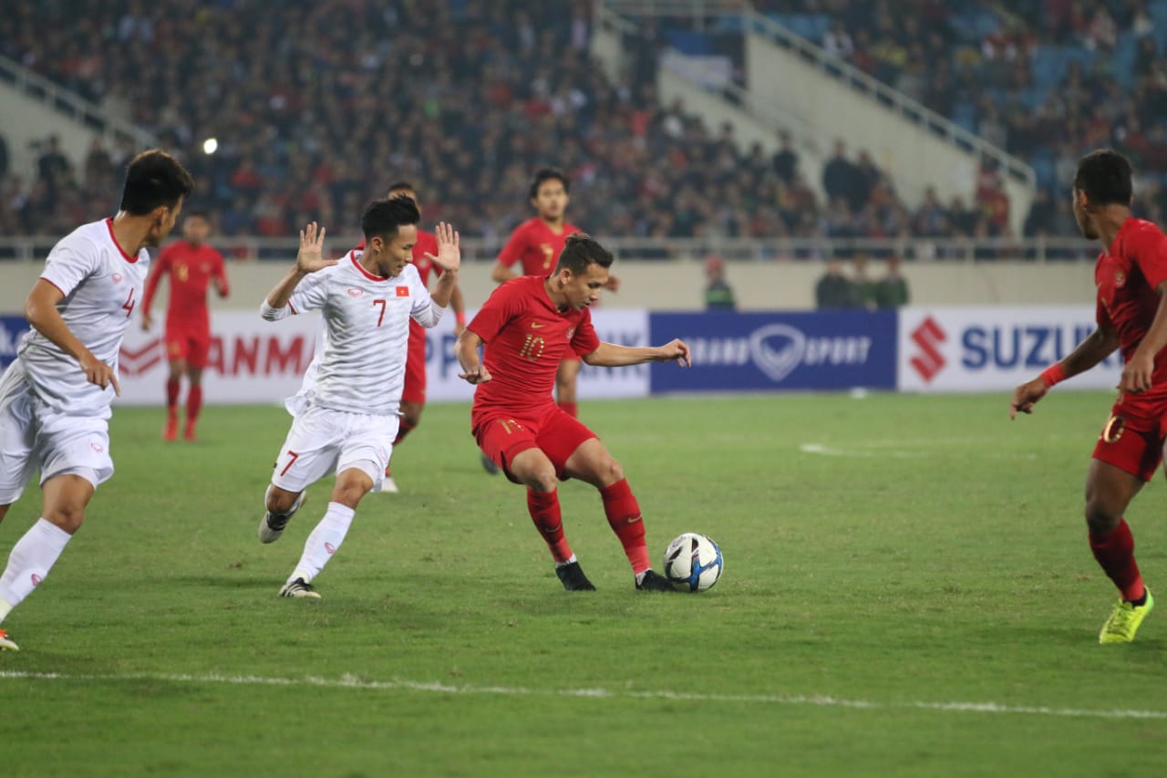 FOTO: Babak I Timnas Indonesia U-23 vs Vietnam, 24 Maret 2019 - Bolalob.com